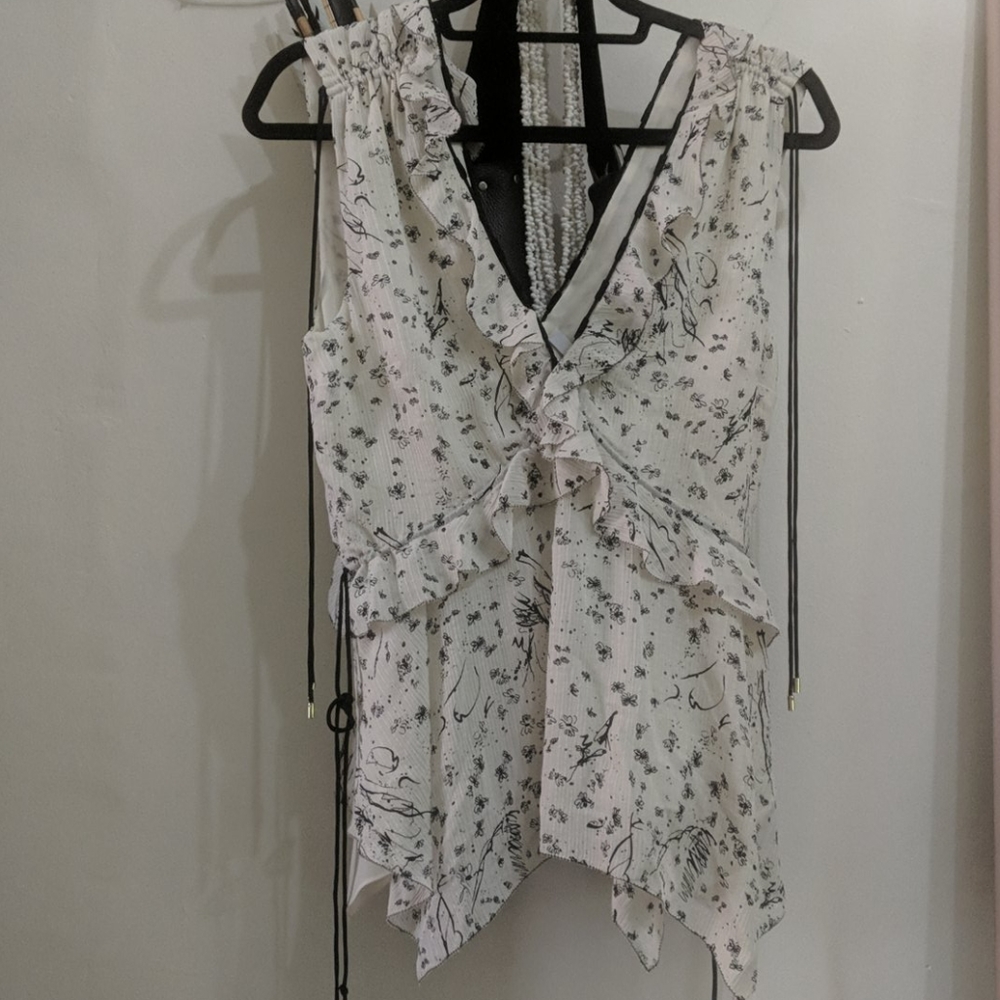 NWT Sleeveless Silk Top